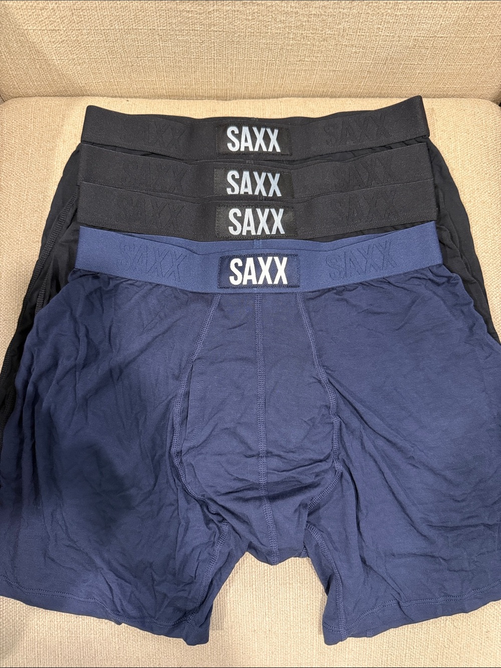 NEW SAXX ULTRA SUPER SOFT BOXER BRIEF MENS UNDERWEAR 4 PACK SZ SMALL